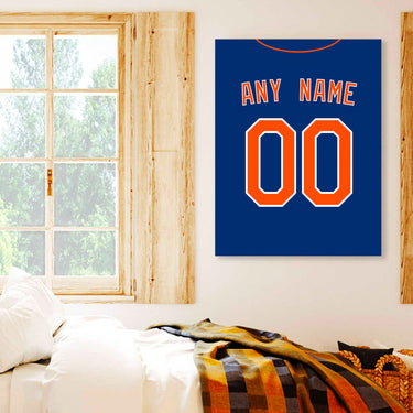 New York Jersey Custom Canvas Print Wall Art for Boy Girl Men Women Baseball Personalized Canvas Art